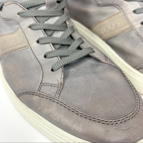 TOD’sGenuine Leather Grey High Top Fashion Sneaker in a size 10 - Picture 7 of 13
